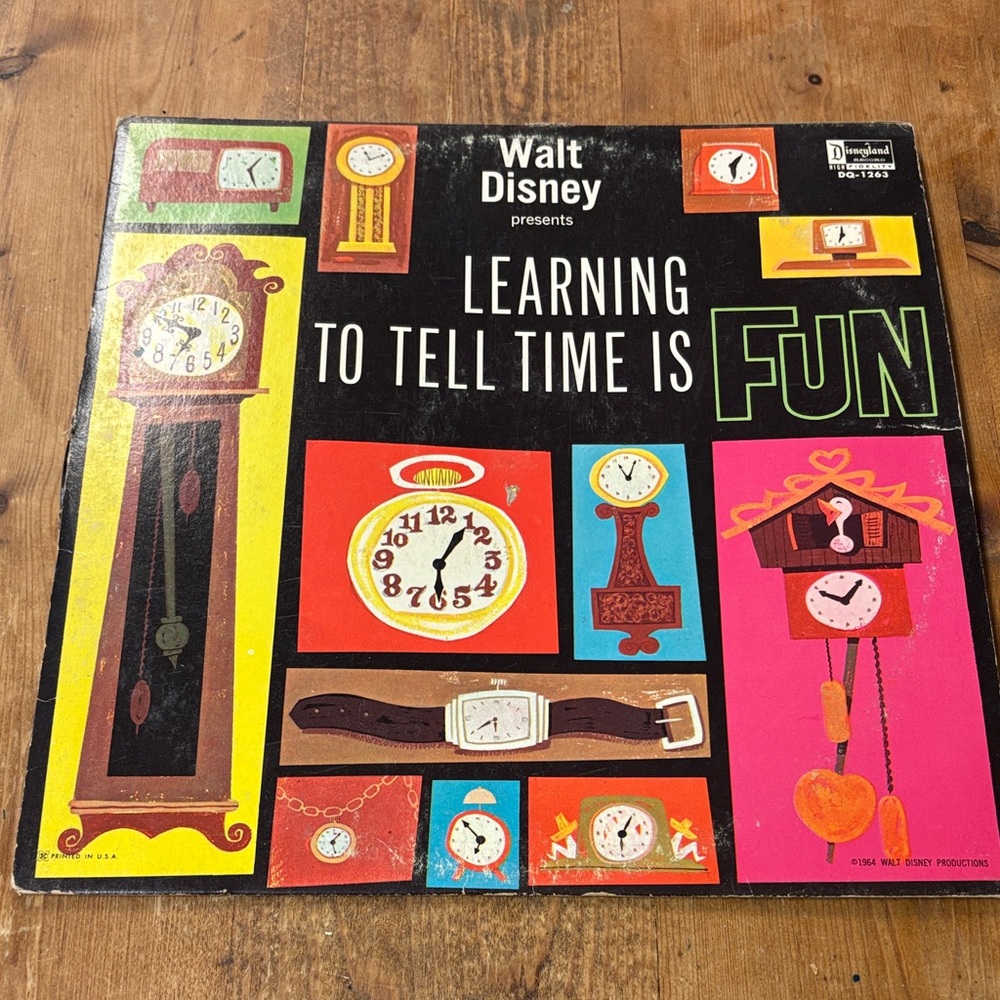 Walt Disney Learning to Tell Time Record